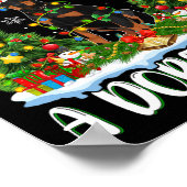 Ich Wollte zu Weihnachten ist ein Doberman Dog Xma Poster (Ecke)