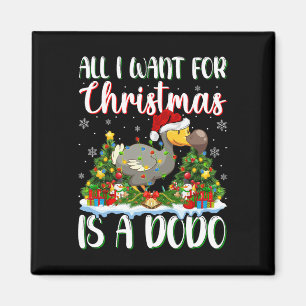 Ich Wollte zu Weihnachten ist ein Dodo Bird Weihna Magnet