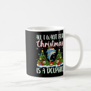 Ich Wollte zu Weihnachten ist ein Dolphin-Weihnach Kaffeetasse