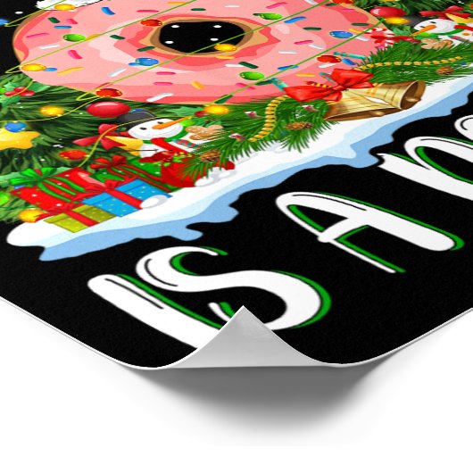 Ich Wollte zu Weihnachten ist ein Donuts Weihnacht Poster (Ecke)