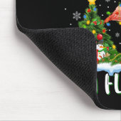 Ich Wollte zu Weihnachten ist ein Flamingo Bird We Mousepad (Ecke)