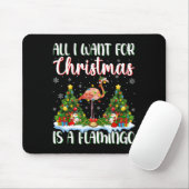 Ich Wollte zu Weihnachten ist ein Flamingo Bird We Mousepad (Mit Mouse)