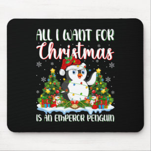 Ich Wollte zu Weihnachten ist ein Kaiser Pinguin X Mousepad
