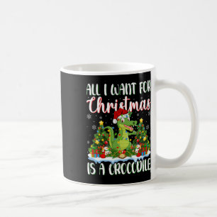 Ich Wollte zu Weihnachten ist ein Krokodil-Weihnac Kaffeetasse