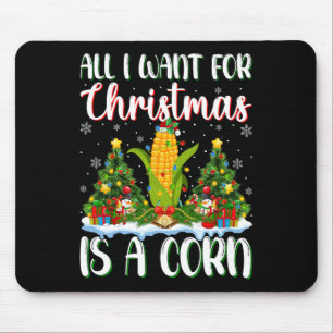 Ich Wollte zu Weihnachten ist ein Mais-Weihnachtsb Mousepad