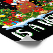 Ich Wollte zu Weihnachten ist ein Red Panda Xmas T Poster (Ecke)