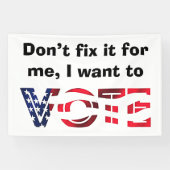 Ich Wollte zur Abstimmung Banner (Horizontal)