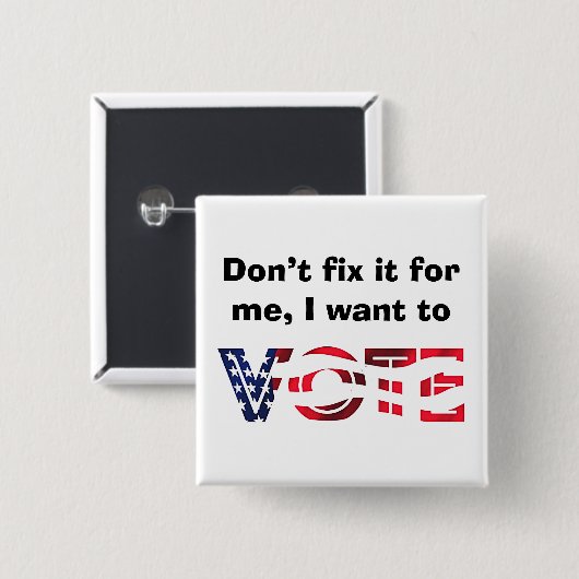 Ich Wollte zur Abstimmung Button (Vorne & Hinten)