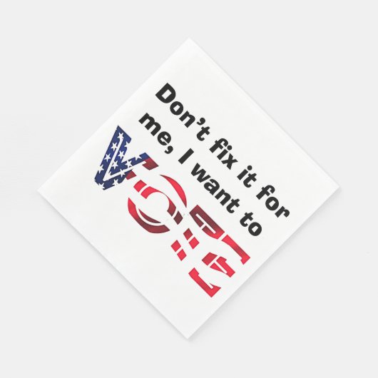 Ich Wollte zur Abstimmung Serviette (Ecke)