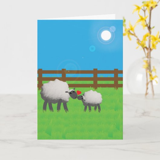 ICH WOOL IMMER Liebe EWR-MAMA Karte (Gelbe Blume)