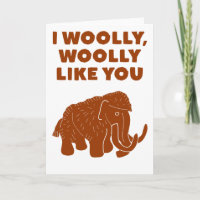 Ich wooly, woolly like you Niedlich Mammoth