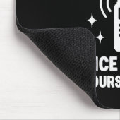 Ich wuchs auf und hörte einem Polizeifunk zu Mousepad (Ecke)