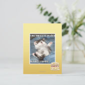 Ich wuchs gunna giv yoo hug postkarte (Stehend Vorderseite)