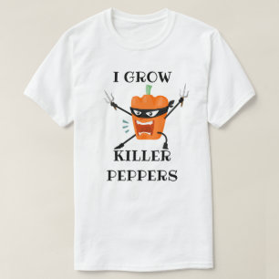 Ich wuchs Killer-Paprikaschoten T-Shirt