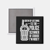 Ich Wuchs Selbstverständlich Mit Dem Laus-Scanner Magnet (Vorderseite/Rückseite)