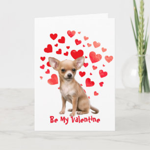 Ich wuffe liebe dich Chihuahua Hund Valentinstag Feiertagskarte