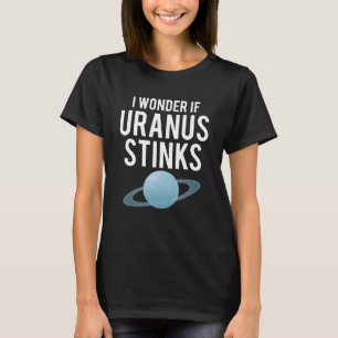 Ich wundere mich, wenn Uranus Astronomie-Witz-T - T-Shirt