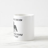 ICH WÜNSCHE, DASS ICH EIN EINHORN WAR KAFFEETASSE (Mittel)