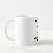 Ich wünsche, dass ich ein Einhorn war Kaffeetasse (Links)