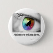 Ich wünsche, dass ich sehen könnte button (Vorderseite)