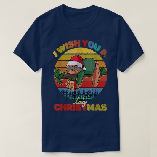 Ich wünsche dir ein faules Weihnachten Funny Funny T-Shirt (Design vorne)