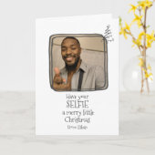 Ich wünsche dir ein frohes, kleines Weihnachtsfest Karte (Gelbe Blume)