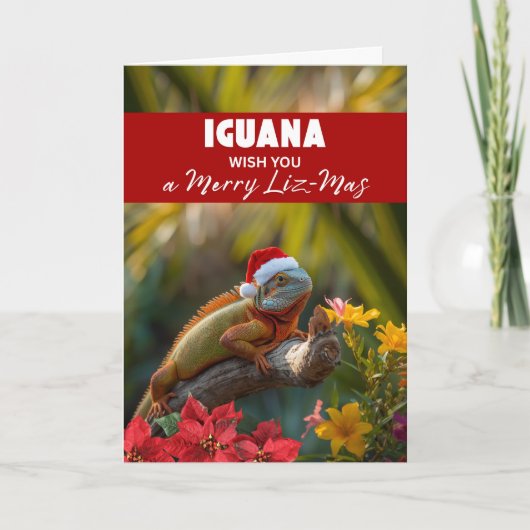 Ich wünsche dir ein frohes Liz-Mas Karte (Vorderseite)