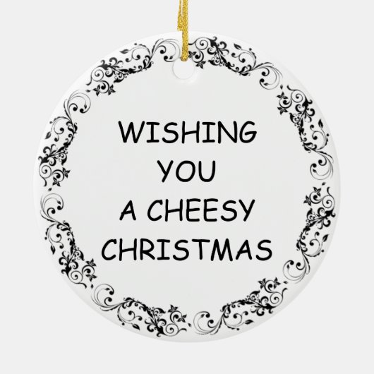 Ich wünsche dir ein frohes Weihnachtsfest | Funny  Keramik Ornament (Hinten)