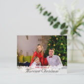 Ich wünsche dir ein frohes Weihnachtsfest Postkarte (Stehend Vorderseite)