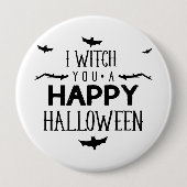 Ich wünsche dir ein glückliches Halloween Button (Vorderseite)