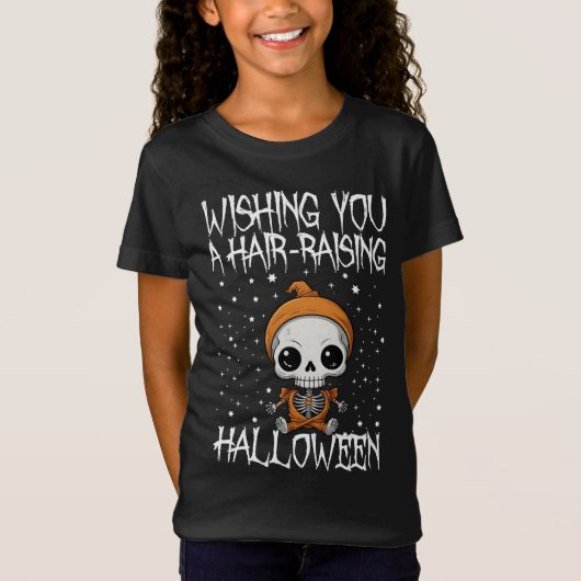 Ich wünsche dir ein haarsträubendes Halloween T-Shirt (Vorderseite)