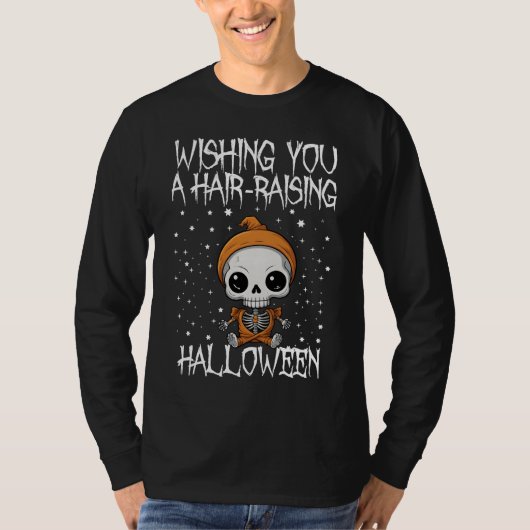 Ich wünsche dir ein haarsträubendes Halloween T-Shirt (Vorderseite)