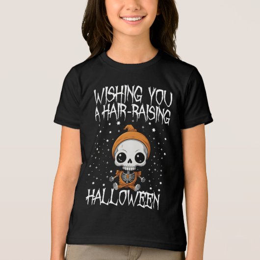 Ich wünsche dir ein haarsträubendes Halloween Tri-Blend Shirt (Vorderseite)