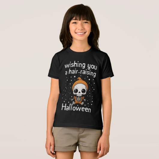 Ich wünsche dir ein haarsträubendes Halloween Tri-Blend Shirt (Vorderseite Voll)