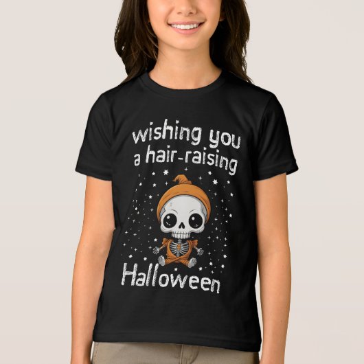 Ich wünsche dir ein haarsträubendes Halloween Tri-Blend Shirt (Vorderseite)