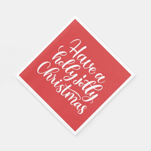 Ich wünsche dir ein heiliges fröhliches Weihnachte Serviette (Ecke)