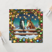 Ich wünsche dir ein Mare-y-Weihnachten | Pferdepup Karte (Vorderseite/Rückseite Beispiel)