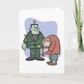 Ich wünsche dir ein monströs frohes Weihnachtsfest Karte (Vorderseite)