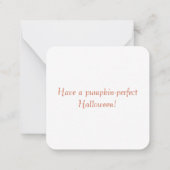 Ich wünsche dir ein Pumpkin-perfektes Halloween! | Mitteilungskarte (Rückseite)