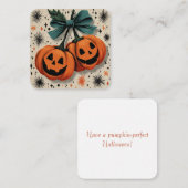 Ich wünsche dir ein Pumpkin-perfektes Halloween! | Mitteilungskarte (Vorne/Hinten)