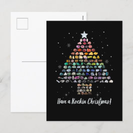Ich wünsche dir ein Rockin Weihnachten! Kristallwe Feiertagspostkarte