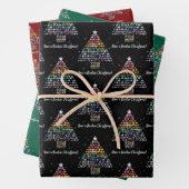 Ich wünsche dir ein Rockin Weihnachten! Kristallwe Geschenkpapier Set (Beispiel)