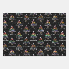 Ich wünsche dir ein Rockin Weihnachten! Kristallwe Geschenkpapier Set