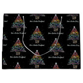 Ich wünsche dir ein Rockin Weihnachten! Kristallwe Große Geschenktüte (Vorderseite)