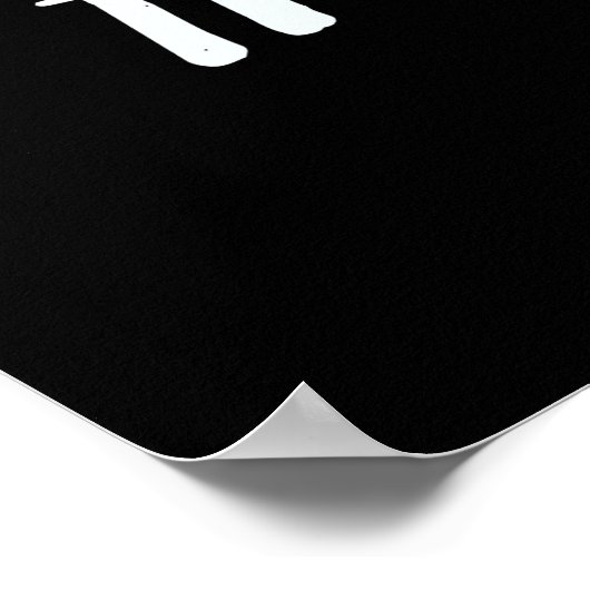 Ich wünsche dir ein Rockin Weihnachten! Kristallwe Poster (Ecke)