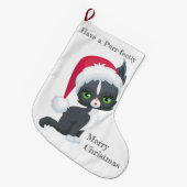 Ich wünsche dir ein sauberes, fröhliches Weihnacht Großer Weihnachtsstrumpf (Vorderansicht (hängend))