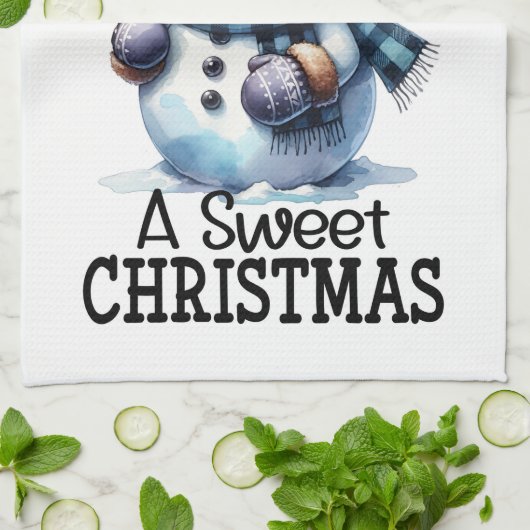 Ich wünsche dir ein schönes Weihnachtsfest Geschirrtuch (Gefaltet)