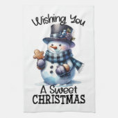 Ich wünsche dir ein schönes Weihnachtsfest Geschirrtuch (Vertikal)