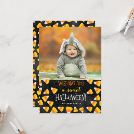 Ich wünsche dir ein süßes Halloween-Foto-Cards Karte