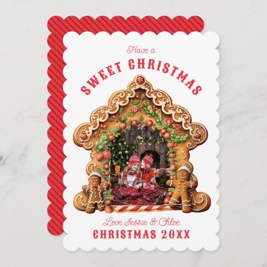 Ich wünsche dir ein süßes Weihnachten | Lebkucheng (Vorne/Hinten)